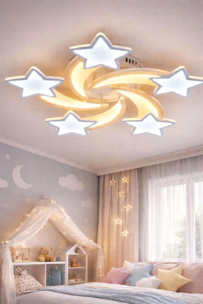 Plafoniera LED Stelle Bianca 140W con Telecomando Vargo