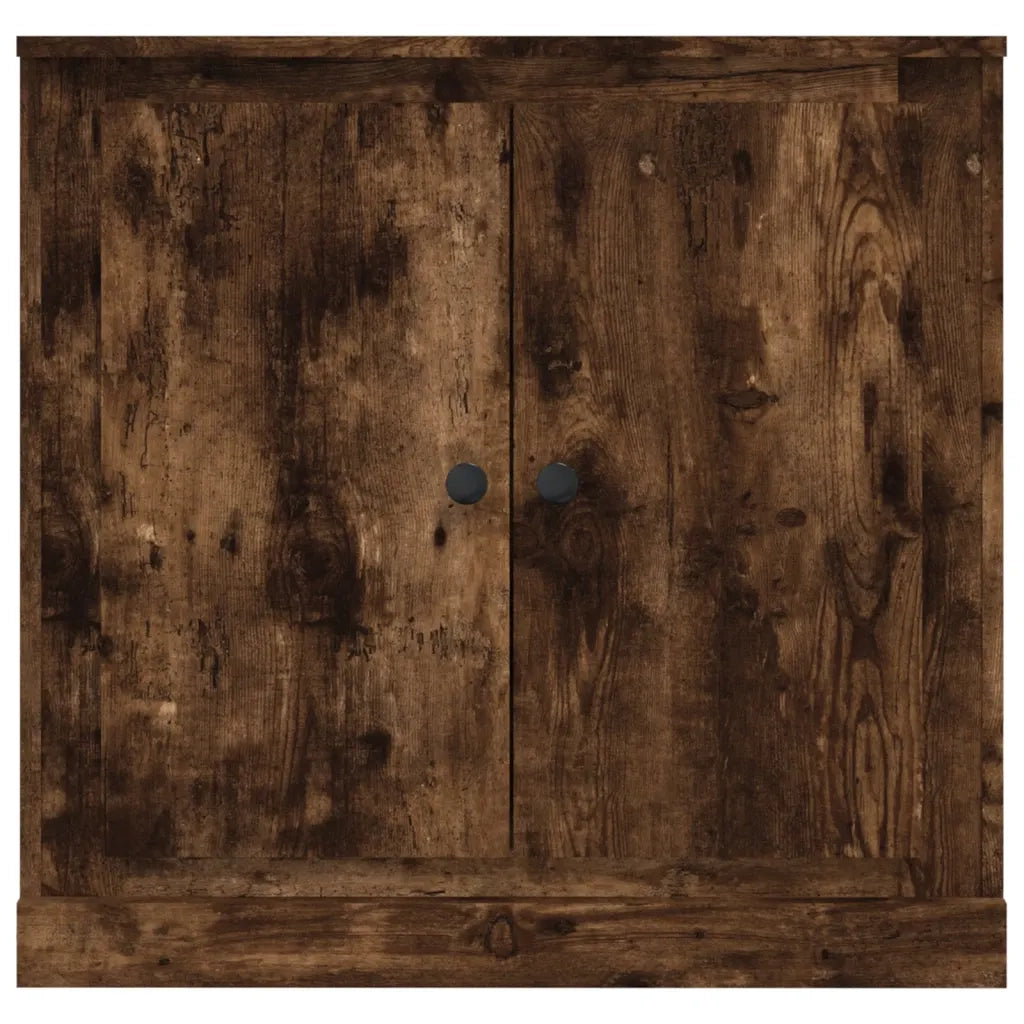 Credenza Rovere Fumo 70x35,5x67,5 cm in Legno Multistrato 816189