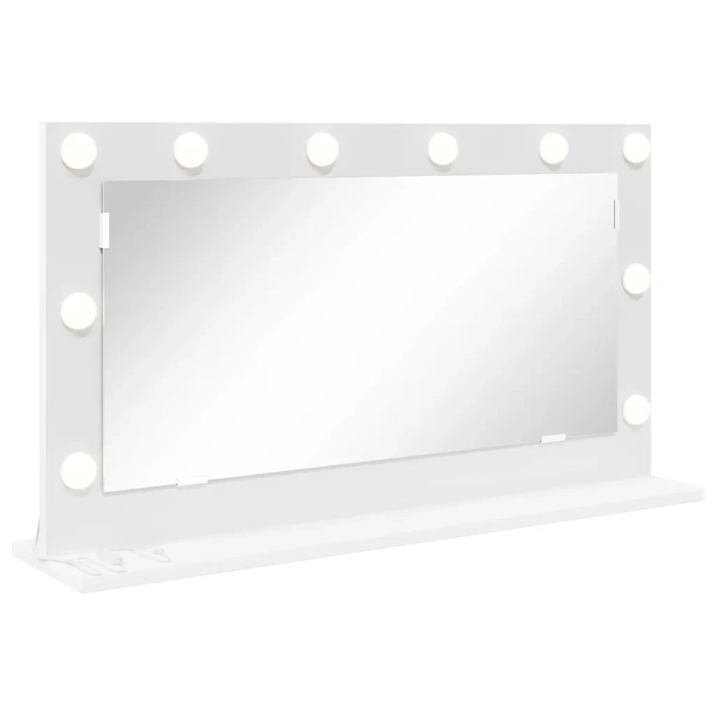 Specchio da Vanità Rettangolare Bianco 80 x 45 x 18 cm 868317