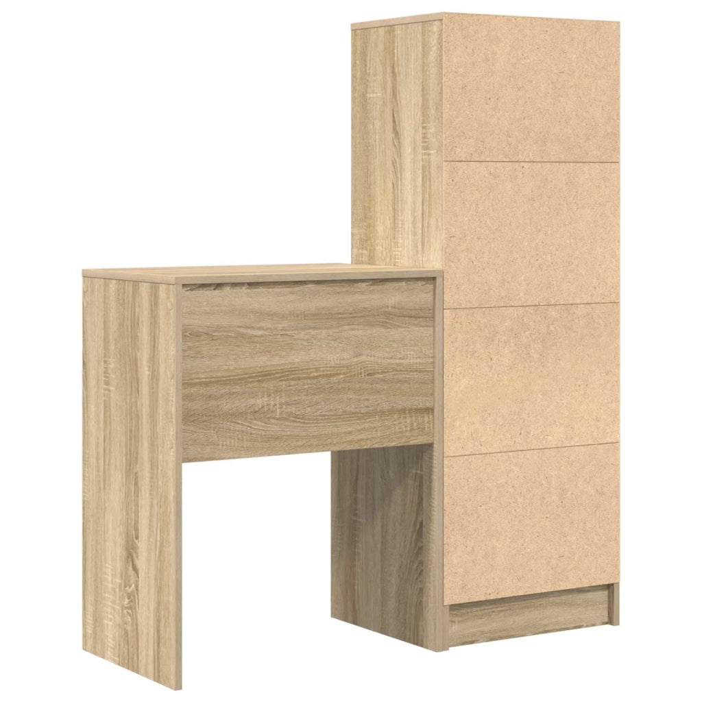 Scrivania con cassetto con lo scaffale 2 pcs Rovere Sonoma 3337299