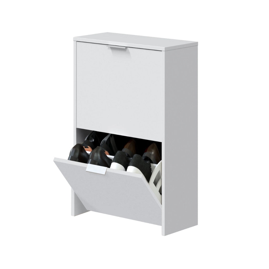 SCARPIERA 2 RIBALTE BIANCA LM7875O L.50 P.22 H.75 CM