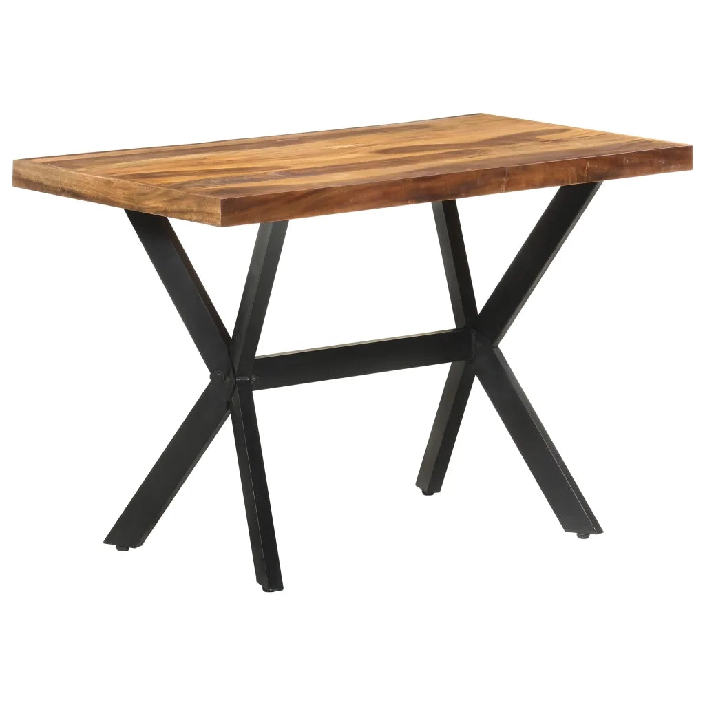 Tavolo da Pranzo 120x60x75 cm Legno Massello con Finitura Ambra 321545
