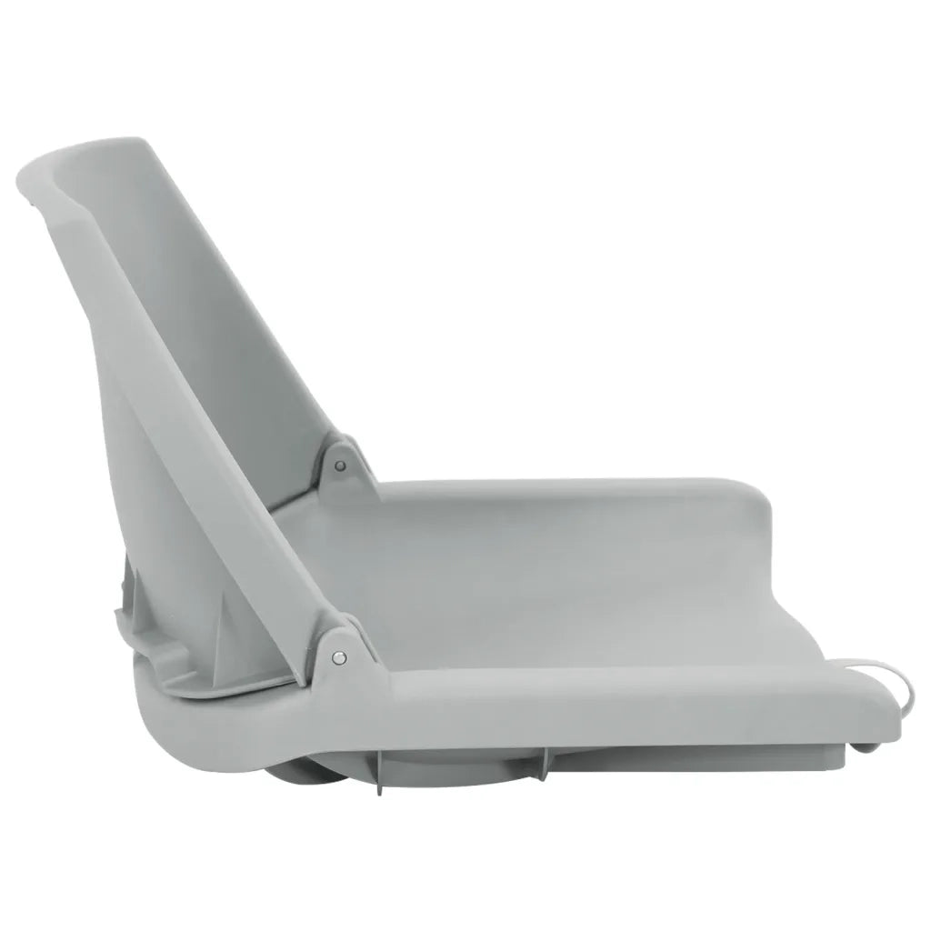 Set Sedile da Barca Pieghevole 4pz Grigio