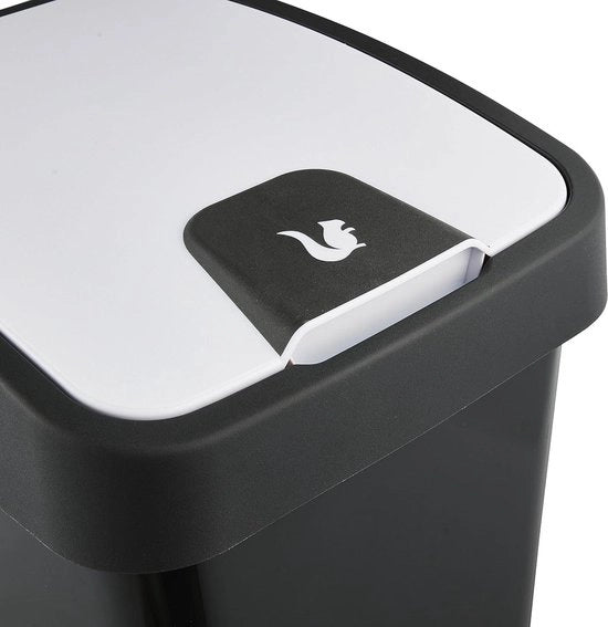 Cestino con coperchio soft-touch 60 l - Grigio grafite - Qualità premium di cestino 60 litri