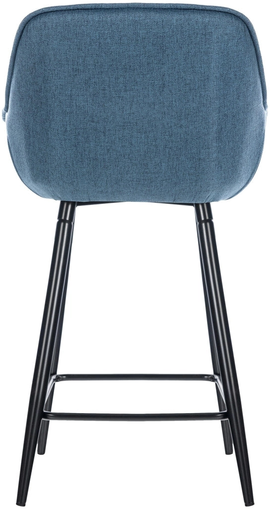 Set di 2 sgabelli da bar Gibson blu,Tessuto