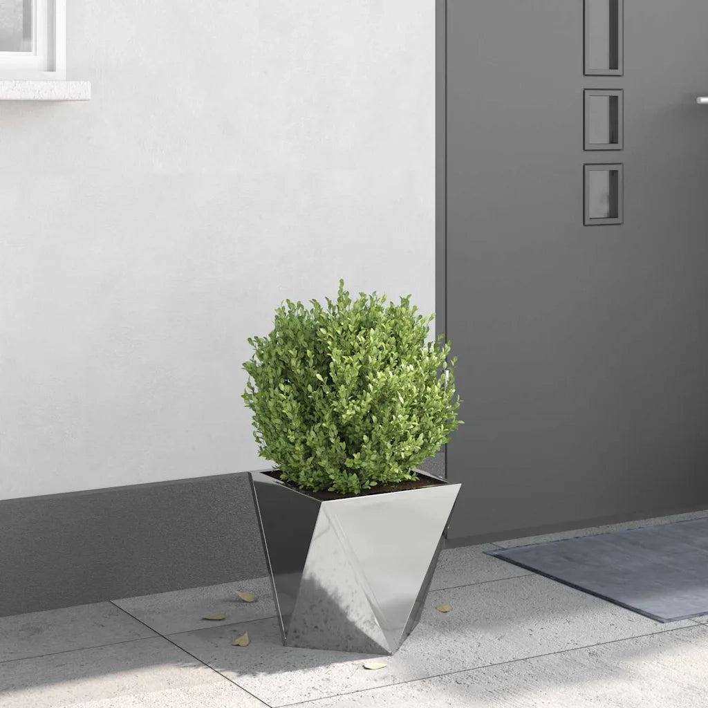 Fioriera | Cassetta per fiori | Vaso Argento 30 x 30 x 30 cm Acciaio zincato