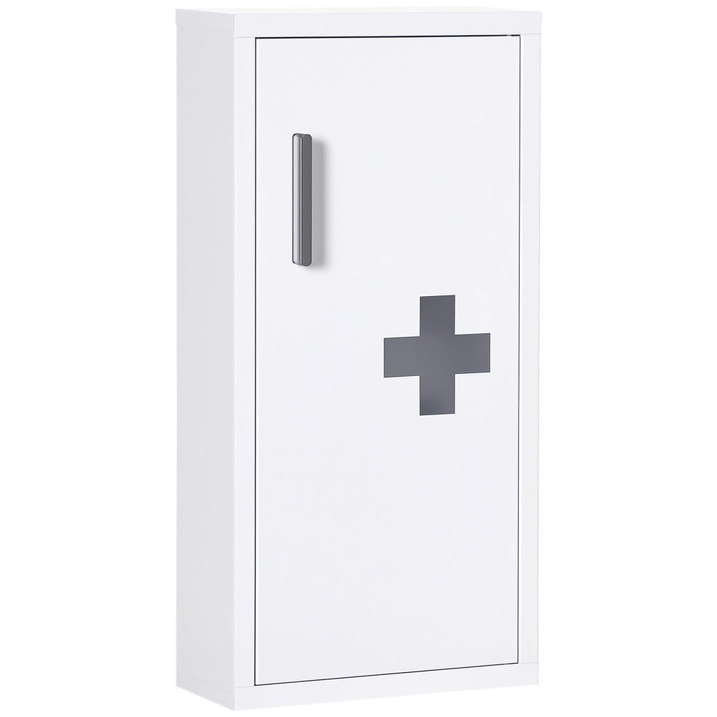 Mobiletto da Parete 3 Livelli ¨C Zephmum ¨C 30x12x60 cm Bianco