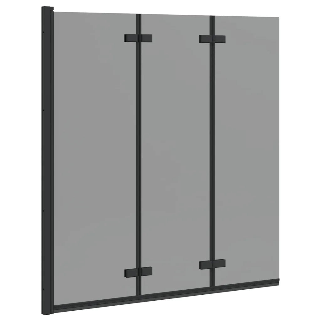 Involucro Doccia Nero 130 x 138 cm Vetro ESG e Alluminio CFW2037239