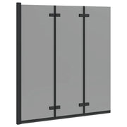 Involucro Doccia Nero 130 x 138 cm Vetro ESG e Alluminio CFW2037239