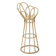 Porta-vaso Panama Tower in ferro e rattan Ø 28x62 cm