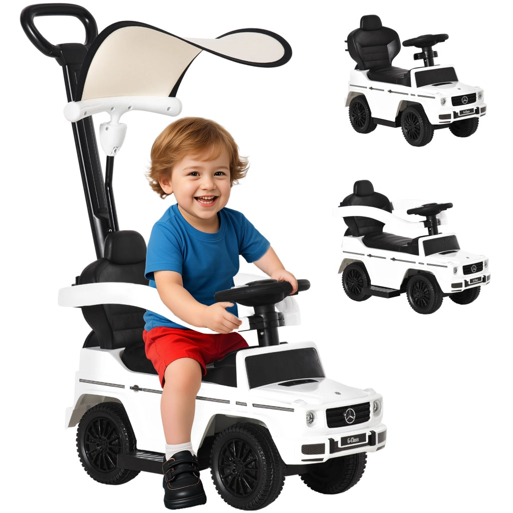 Macchina a Spinta per Bambini ¨C zephmum ¨C Bianco 85.5x40.5x95 cm