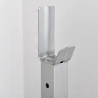 Set 2 Rack Porta Bilanciere in Acciaio, 2 Ganci con Altezza Regolabile, Capacità 150kg, 55x57x105-170cm, Nero
