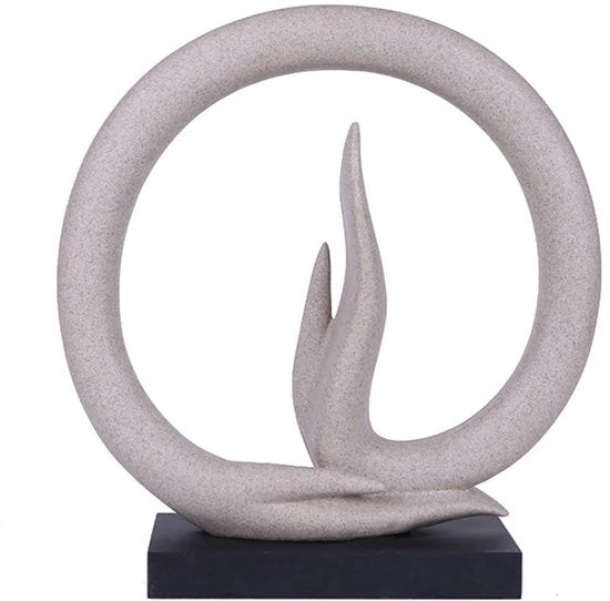 Statua di Buddha in pietra naturale - Decorazione per interni - Ornamento per yoga - Scultura astratta - Impermeabile - Finitura di alta qualità - Decorazione per interni