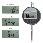 Trade Shop - Comparatore Centesimale Digitale Con Display 0-25,4mm/0,5" Tornio  0,01mm/0,005" -
