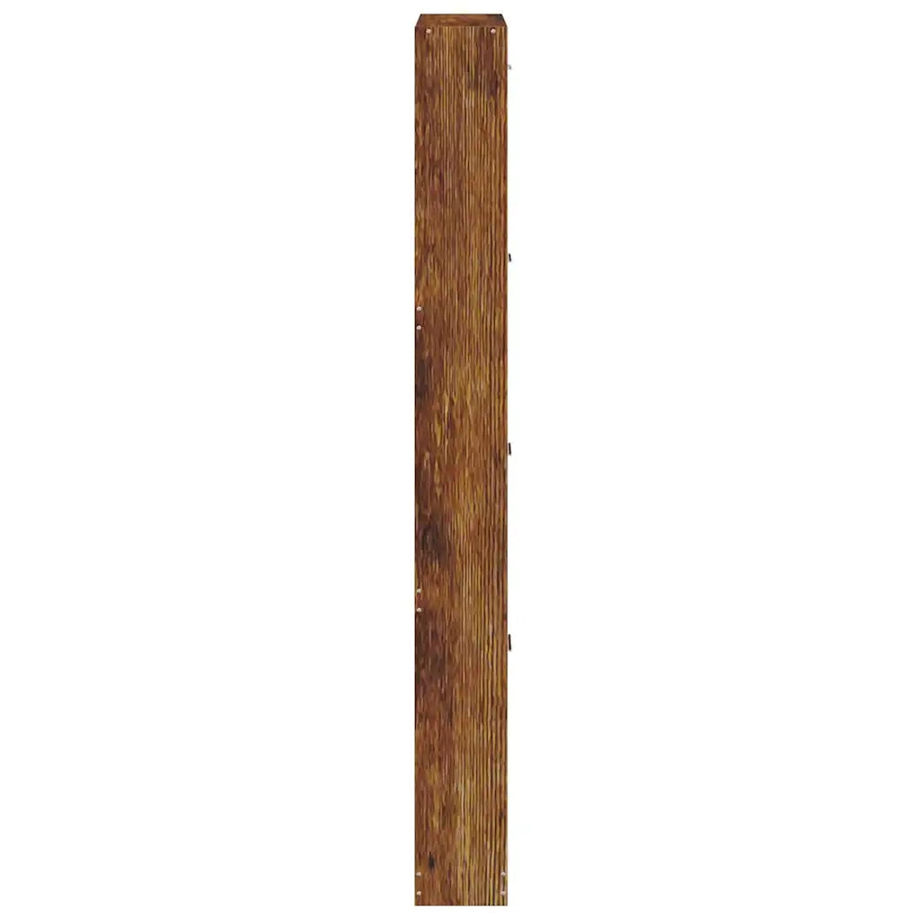 Scarpiera Rovere Fumo 59x17x150 cm in Legno Multistrato 342523
