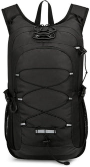 Zaino da trekking grande (20-35L), zaino da sentiero, zaino da mountain bike, zaino da campeggio impermeabile, unisex, nero