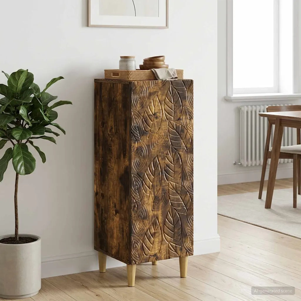 Credenza Rovere Fumo 33 x 34,5 x 90 cm Legno ingegnerizzato 895060