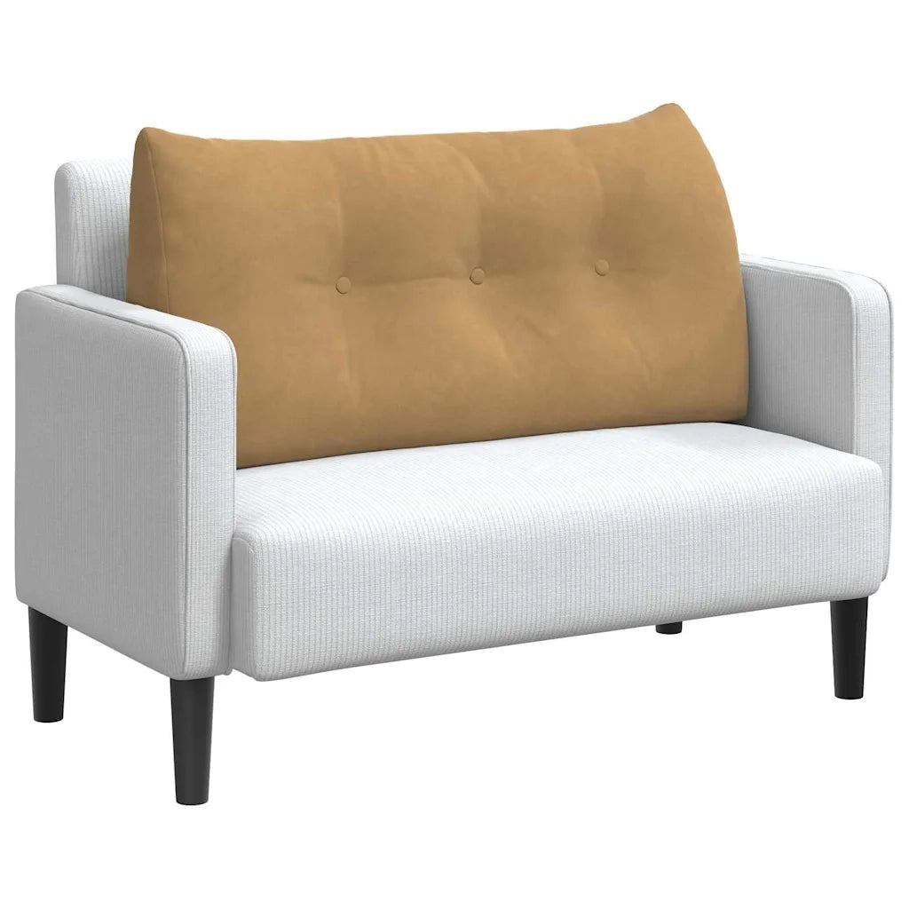 Cuscino per Schiena Marrone 100 x 24 x 50 cm Velluto
