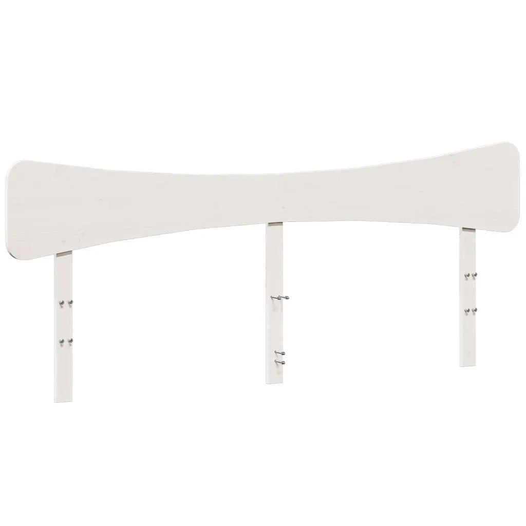 Testiera-Testata-Testiera Decorativa Bianca 180 cm in Legno Massello di Pino