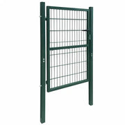 Cancello per Recinzione in Acciaio 100x200 cm Verde 142029