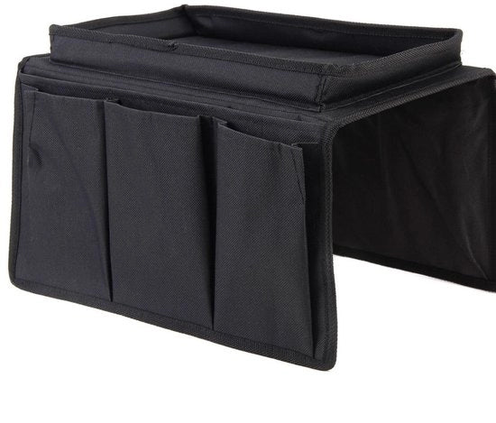 Organizzatore di Bancone - Conservazione del Telecomando - Con Piatto di Servizio - 315 x 56 cm - Nero