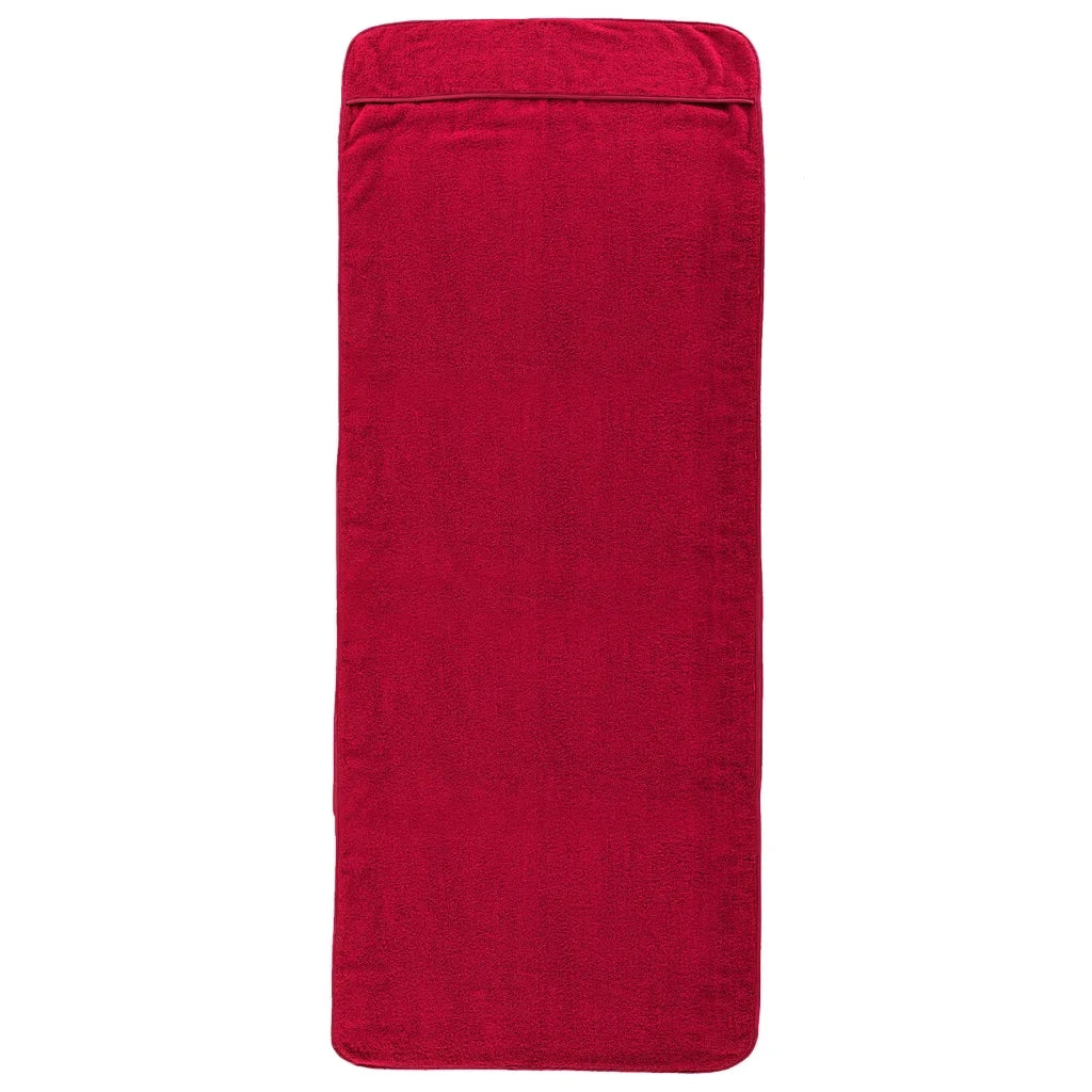 Asciugamani da Spiaggia 2 pz Borgogna 60x135 cm Tessuto 400 GSMcod mxl 126621