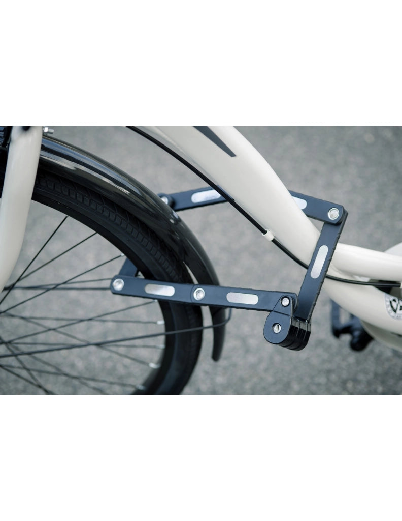 Antifurto snodato a chiave Zebra, per bicicletta, 3 chiavi, nero - THIRARD