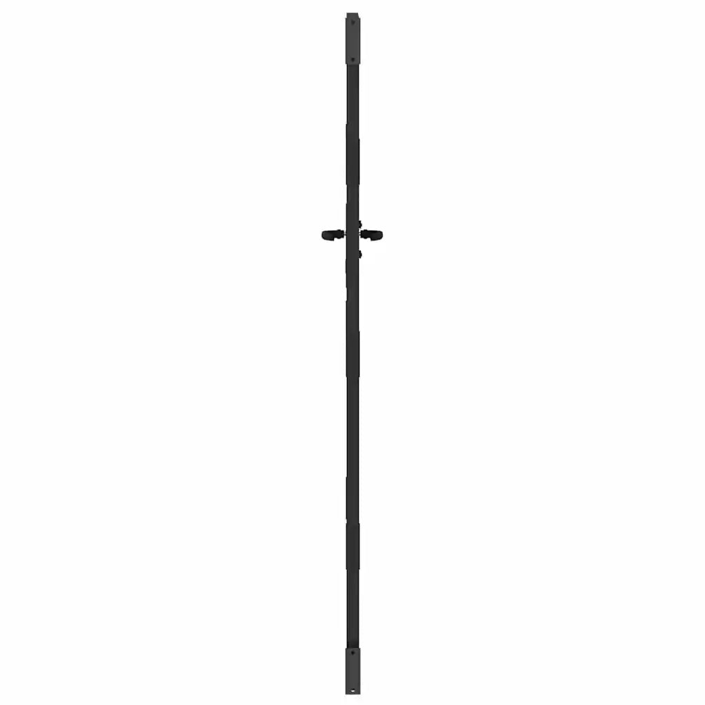 Cancello da giardino con blocco Nero 85 x 200 cm
