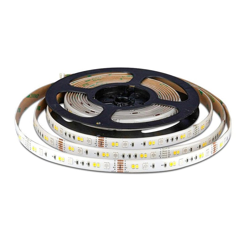 Kit Bobina Striscia Led RGB+CCT IP65 Con Centralina WiFi Compatibile Con Amazon Alexa Google Alimentatore Telecomando SKU-2628
