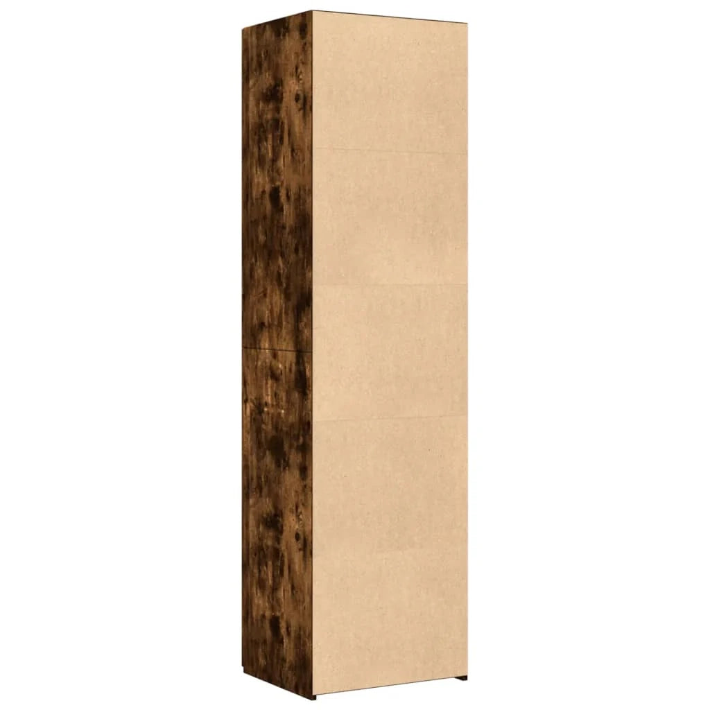 Buffet credenza cassettiera mobiletto mobile contenitore organizer cucina soggiorno salotto alto 50 x 42,5 x 185 cm legno ingegnerizzato marrone 02_0033367