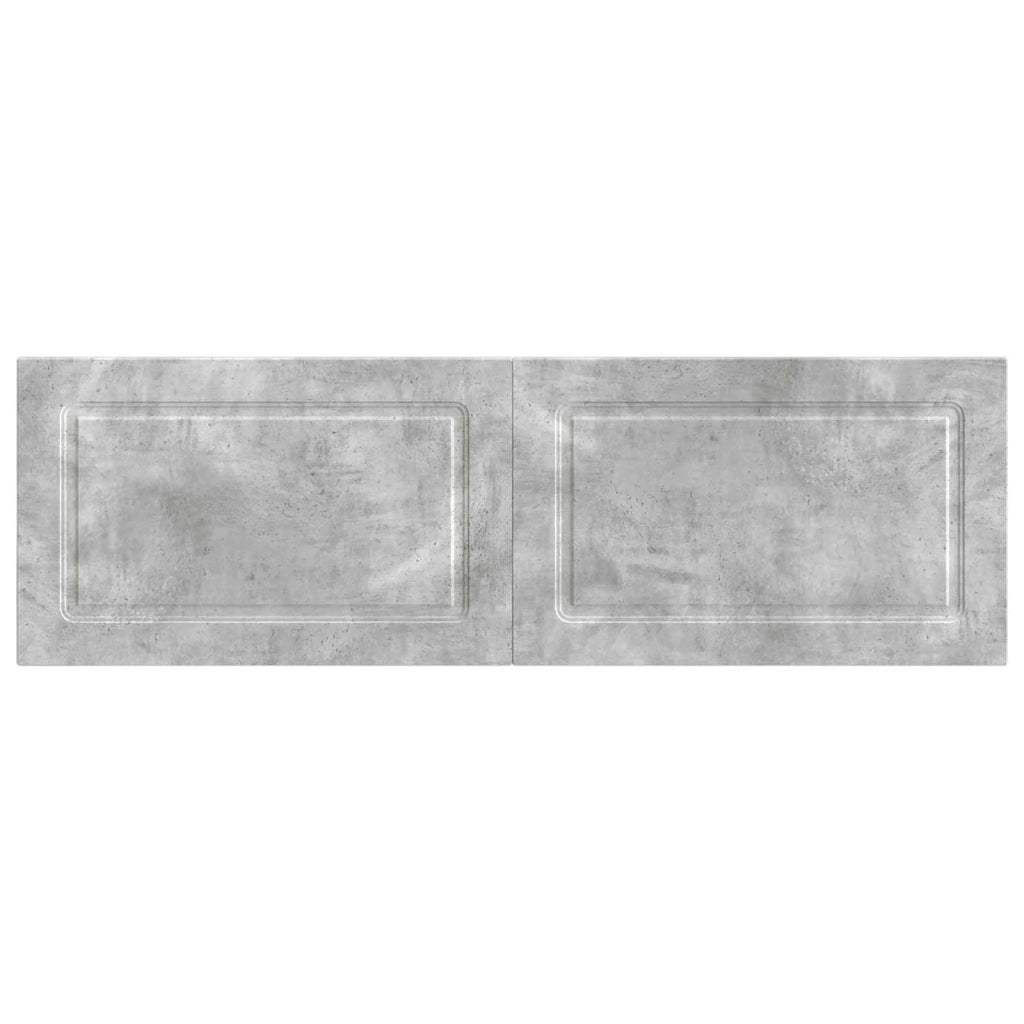 Testiera da Muro UTRECHT Grigio Cemento Legno ingegnerizzato 897828
