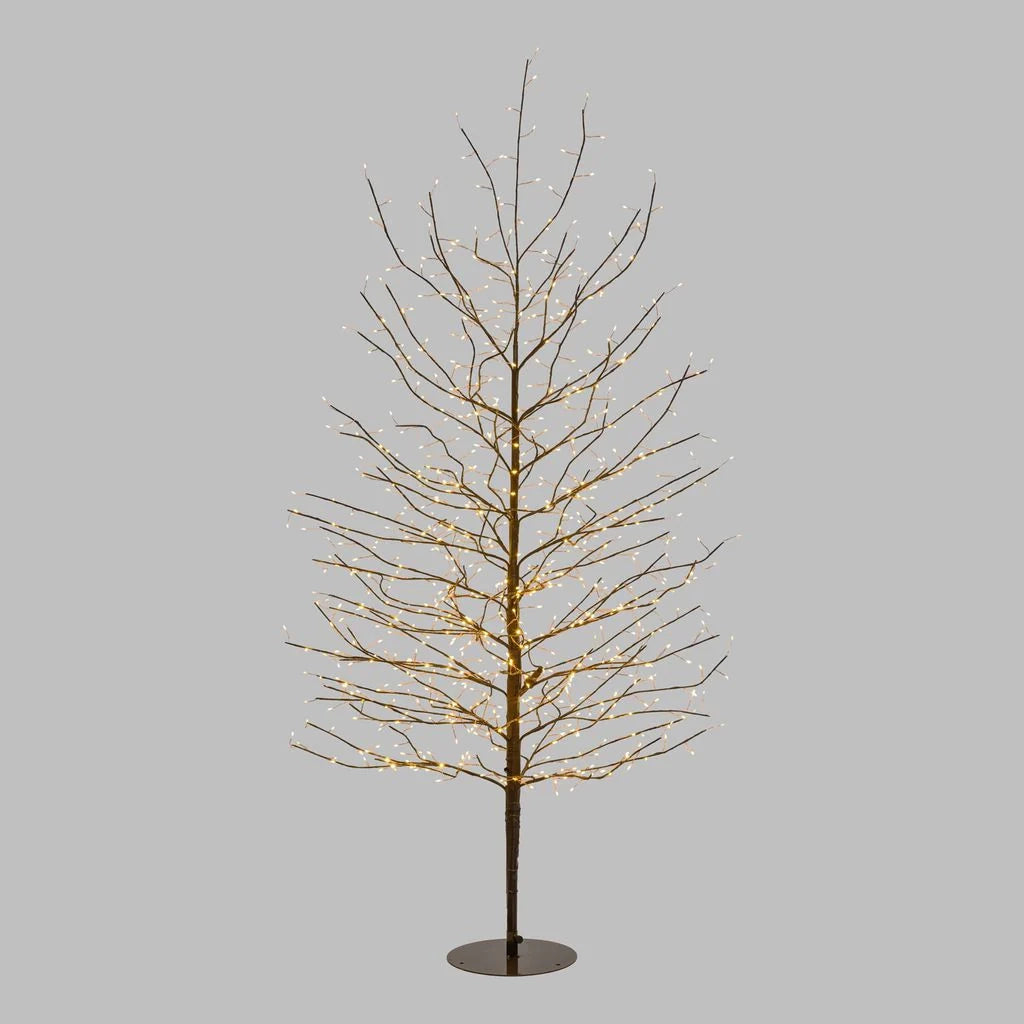 Albero luminoso Tiglio marrone con microled bianco caldo, uso interno - 2.3 METRI