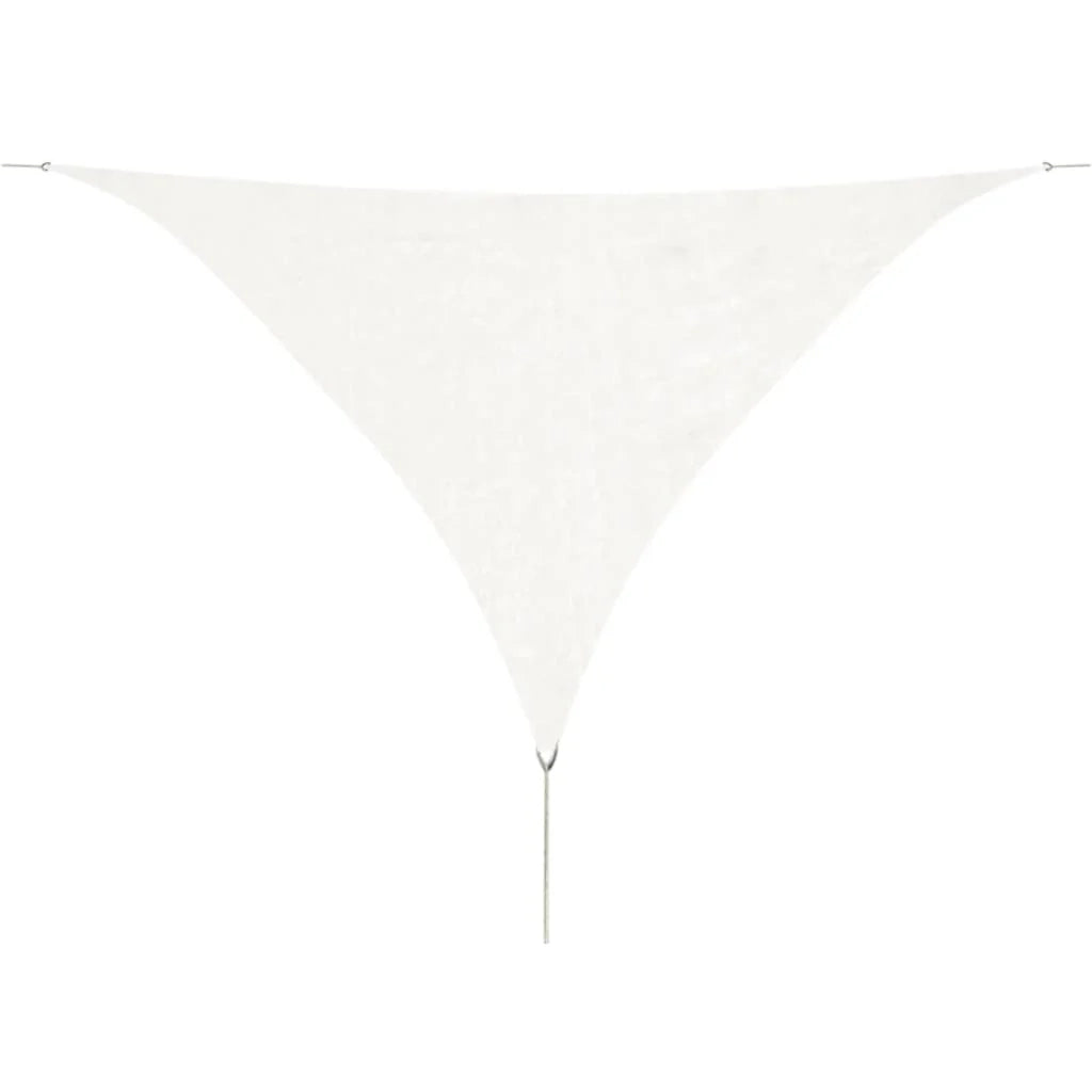 Vela parasole triangolare in HDPE 5 x 5 x 5 m bianca 02_0009448