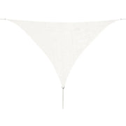 Vela parasole triangolare in HDPE 5 x 5 x 5 m bianca 02_0009448