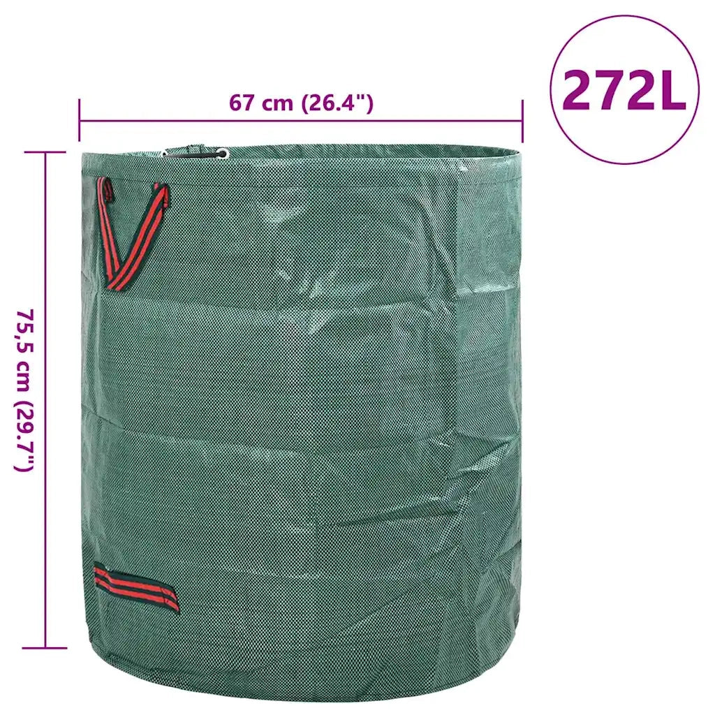 Sacchi per Rifiuti da Giardino 12 pcs Verde 67 x 67 x 75,5 cm 42008106