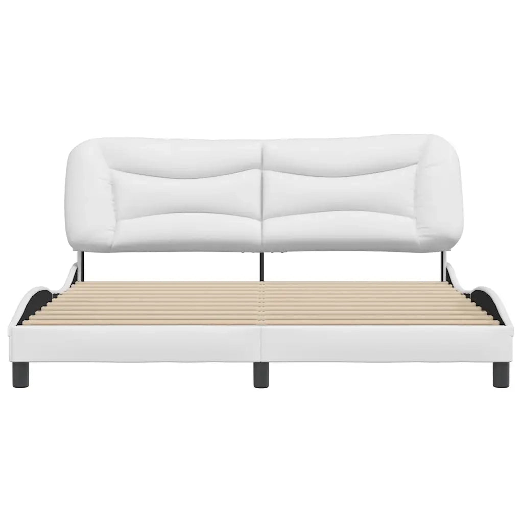 Giroletto senza Materasso Hvar Bianco 180x200 cm in Similpelle 3208017