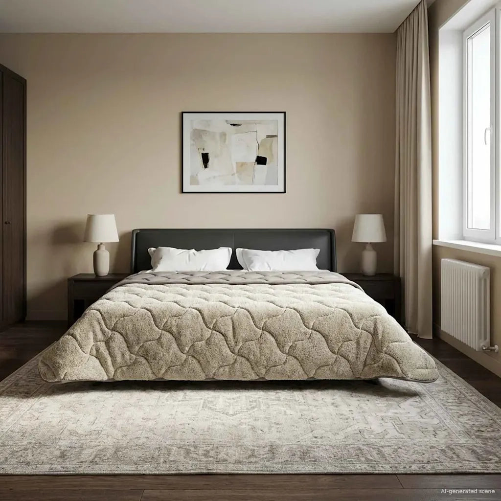 Duvet Invernale Trapuntato Grigio chiaro 220 x 240 cm 42026322