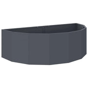 Fioriera | Cassetta per fiori | Vaso Antracite 120 x 60 x 35 cm Acciaio