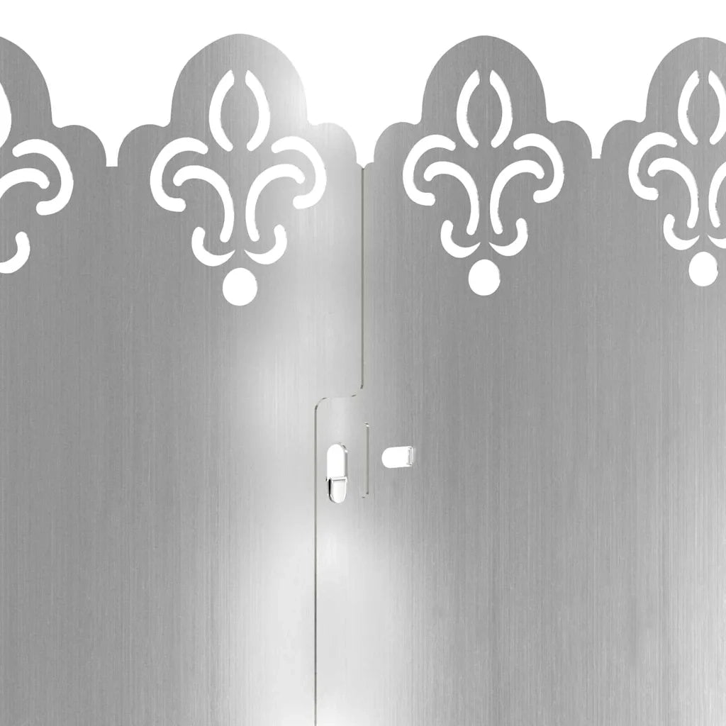 Bordure per prato 30 pz Argento 103 x 0,05 x 22 cm CFW4875166