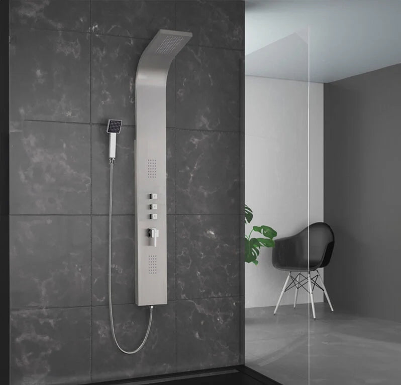 Colonna doccia termostatica ROUND ELITE - rame