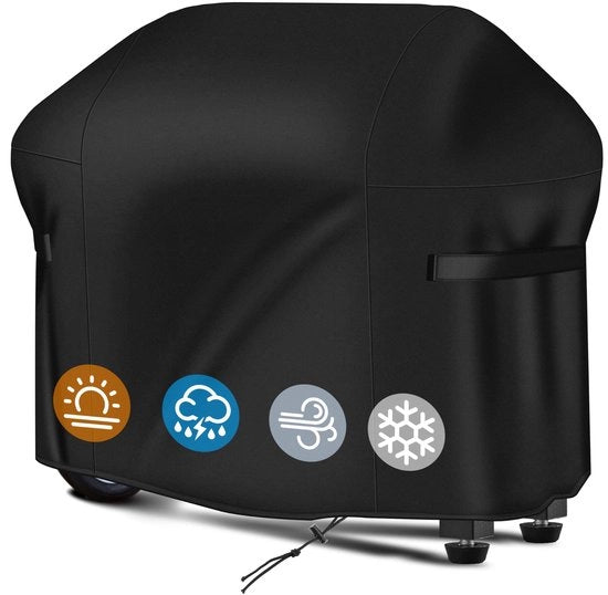 Grillhoes Resistenti al Tempo, Scheurresistenti, Disponibili in Diverse Dimensioni (183×66×137cm) - Nero