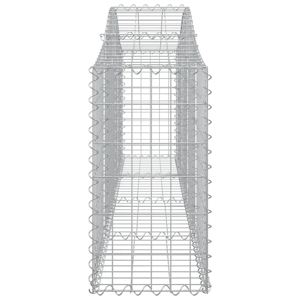 Cesti Gabbioni ad Arco 30 pz 200x30x60/80 cm Ferro Zincato
