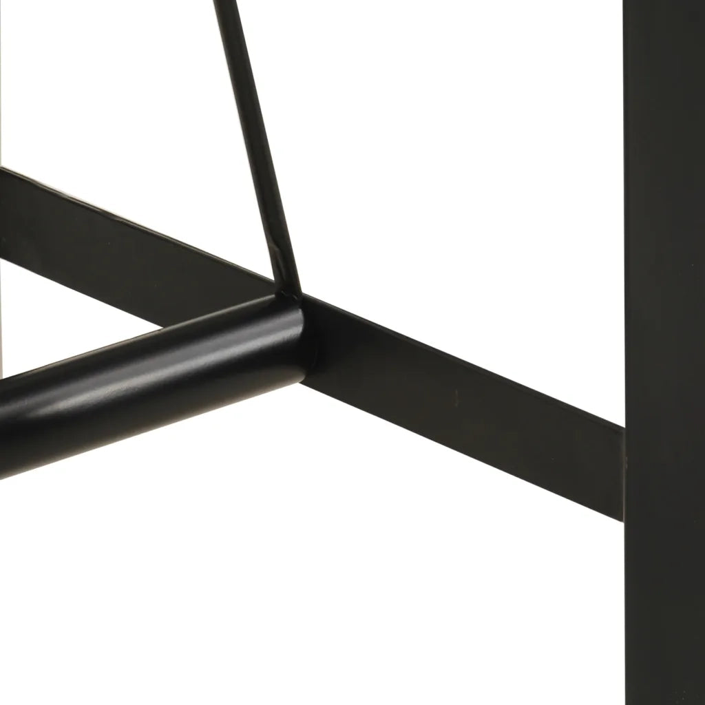 Tavolino da Bar 110x55x107cm Legno Massello di Recupero e Ferro 356373