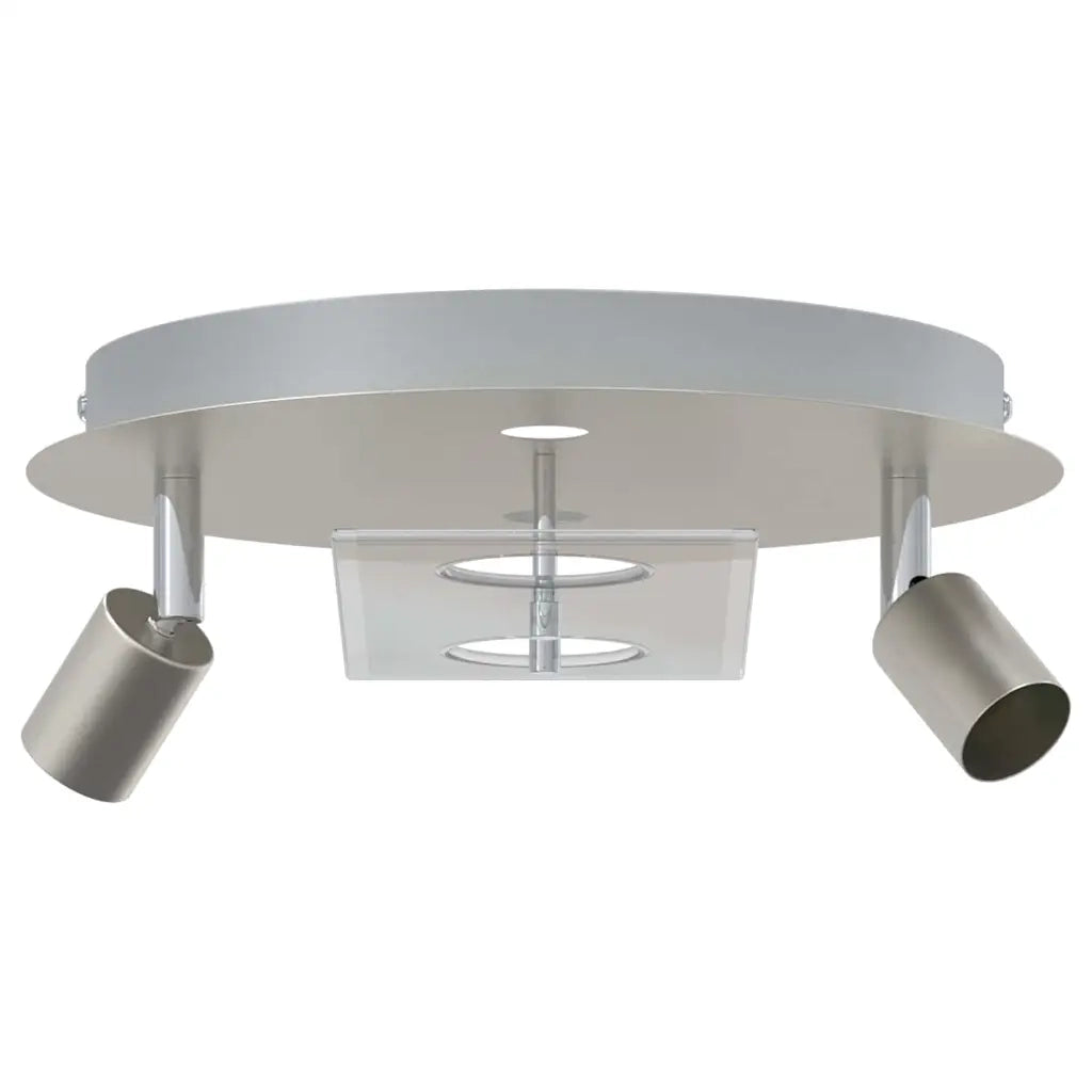 Faretto da soffitto Nichel 29 x 29 x 11 cm Acciaio e vetro 4108221
