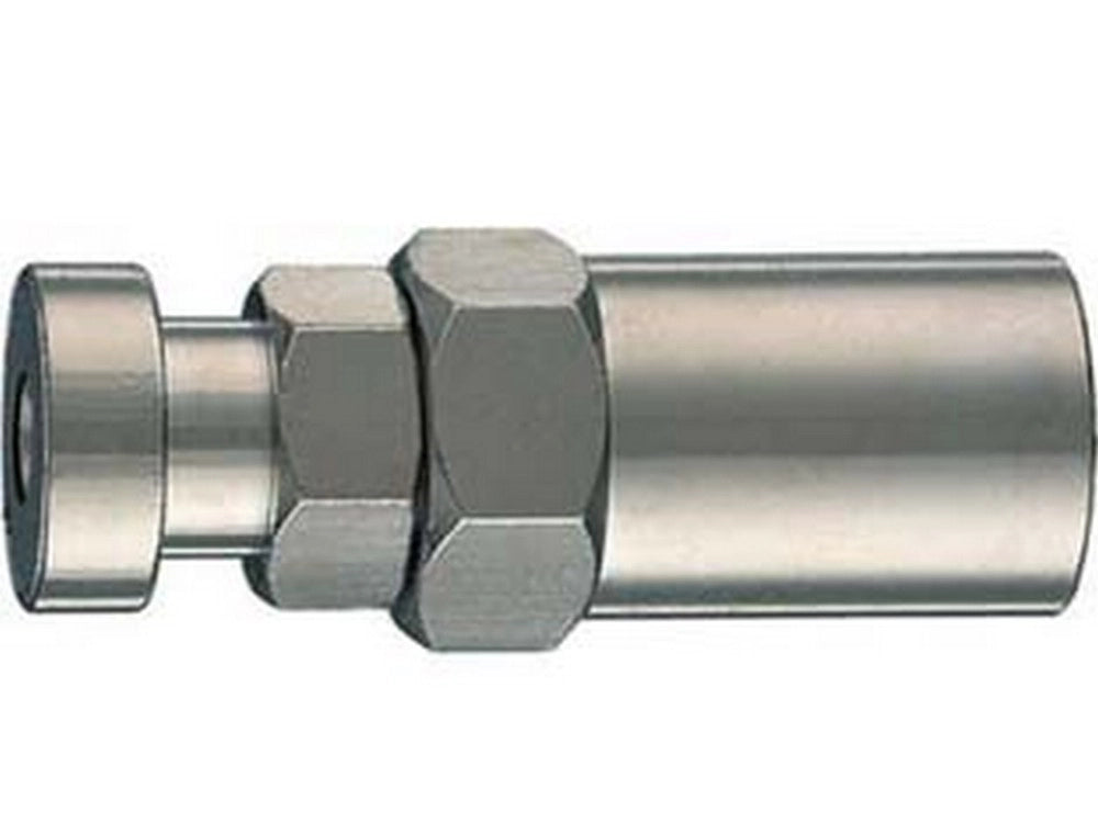 10pz attacco a baionetta con mascherina portagomma - per tubo ø mm.6x14 art.10/a cod:ferx.fer53006