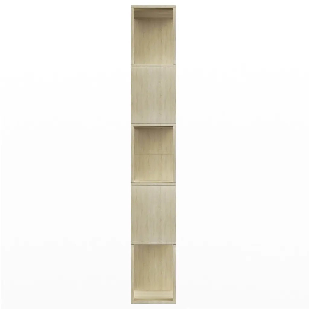 Libreria Divisorio-Scaffale per Libri-Mobile di Stoccaggio Rovere Sonoma 80x24x159 cm Legno Ingegnerizzato
