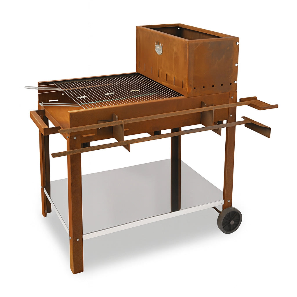 BARBECUE A LEGNA FLIPPER 45X50 CORTEN