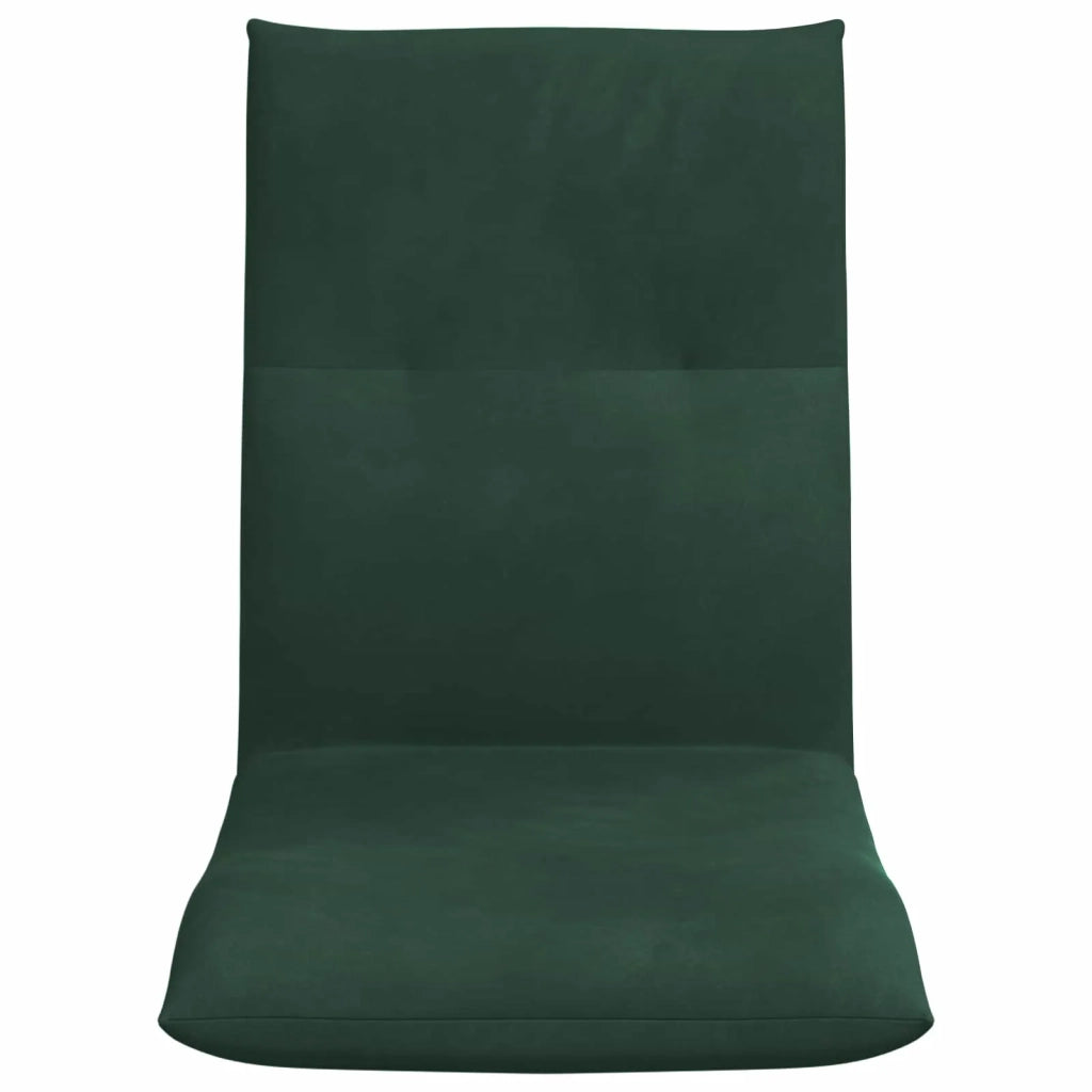 Sedia da Pavimento Verde Scuro 46 x 50 x 61 cm Velluto 42028176