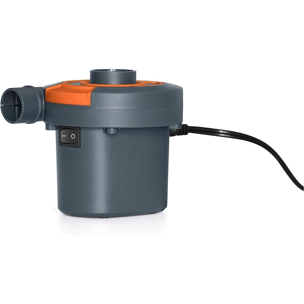 Trade Shop - Pompa Gonfiaggio Elettrica Ad Aria Sidewinder 3 Adattatori Accendisigari 62142 -