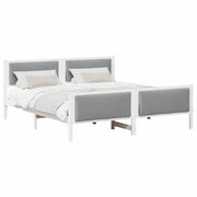 Letto matrimoniale | Letto per adulti | Struttura del letto Grigio chiaro 180 x 200 cm Tessuto